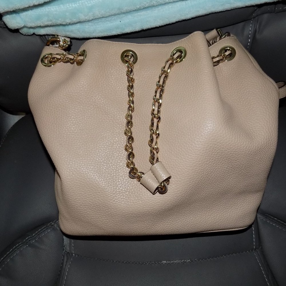 Michael Kors Shoulder Leather Frankie Drawstring